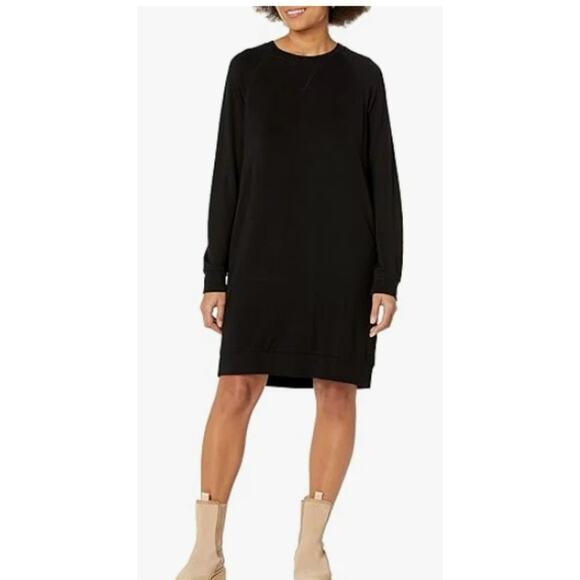 Daily Ritual Women's Cozy Knit Relaxed-Fit Long-Sleeve Sweatshirt Dress L 2219 - Picture 1 of 8